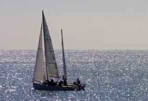 Segelboot-Windenergie