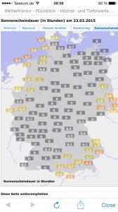 Sonnenscheindauer